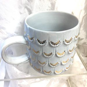 Starbucks 2016 Gold Scales Mermaid Tail Coffee Mug
